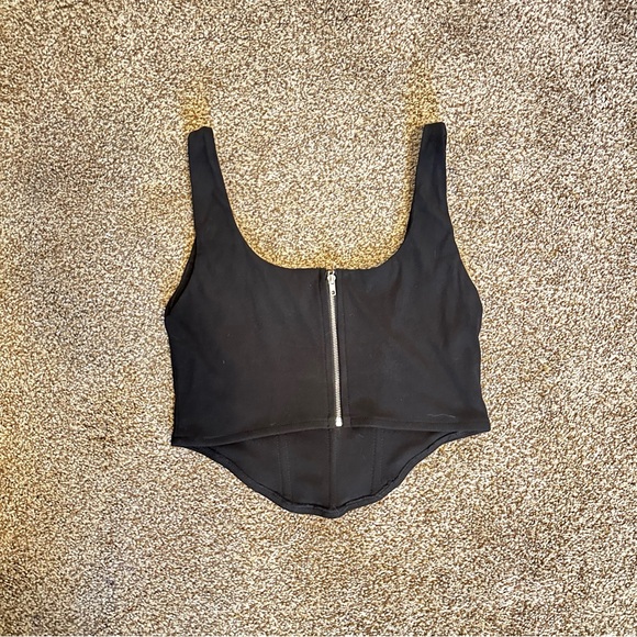 NanaMacs Corset Black Women's Tank Top - Picture 2 of 7